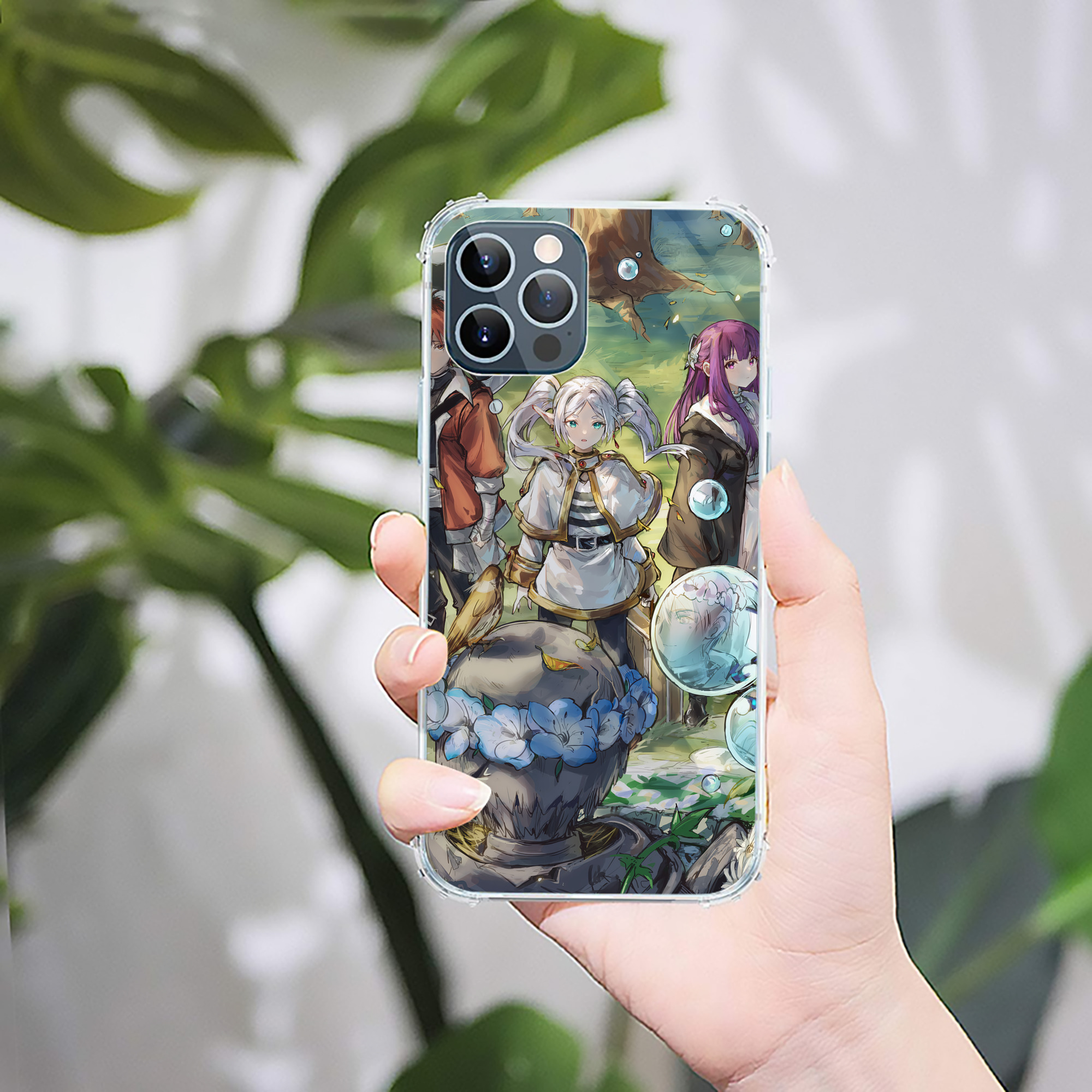 （画像用） 葬送のフリーレン Frieren 【iPhone 12シリーズ対応】透明スマホケース（クリアソフトケース）